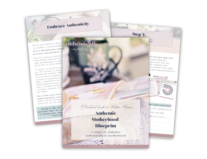 Three page preview of Authentic Motherhood Blueprint